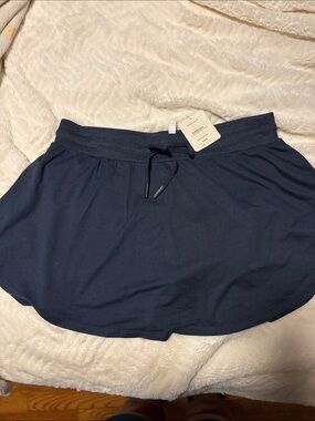 Fabletics Navy Drawstring Mini Skirt